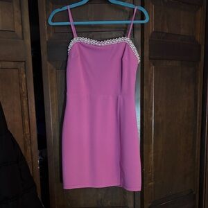 B Darlin Pink Spandex Dress
